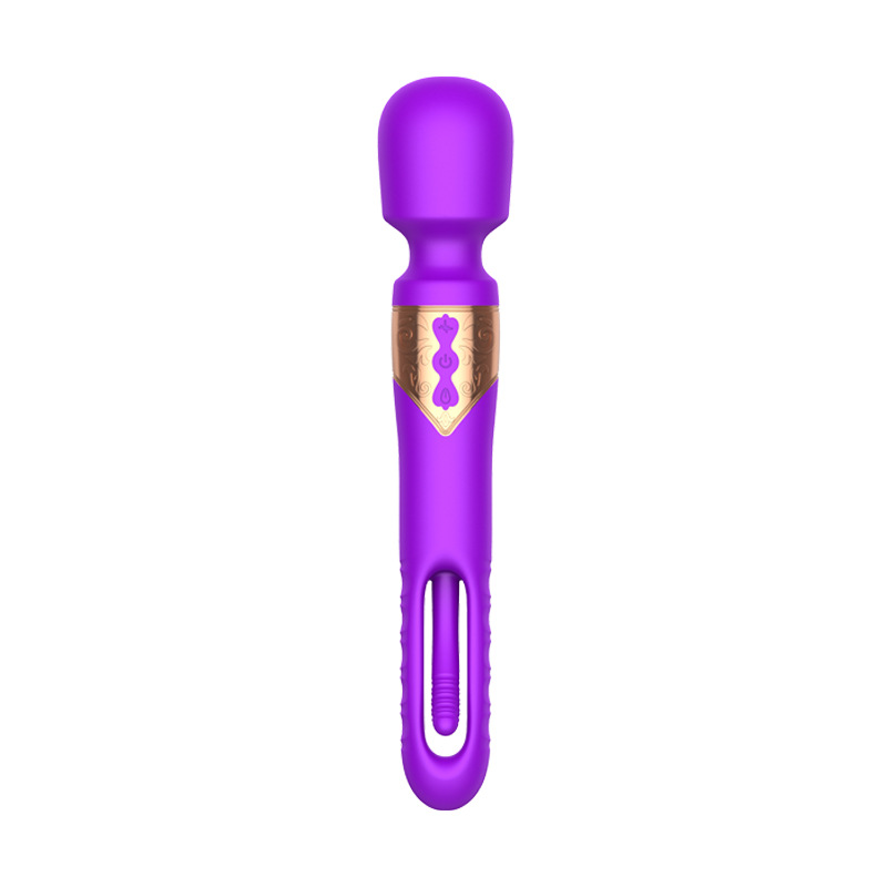 Ellie Flicker 2-in-1 Finger-slapping Wand Vibrator Clitoral G-Spot Stimulation Sex Toy For Women - 