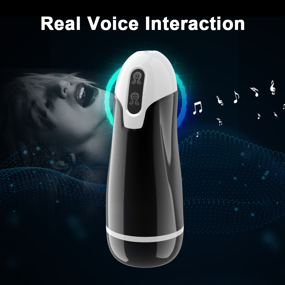 4-in-1 Interctive Voice Heating Suction And Vibration Masturbation Cup - 