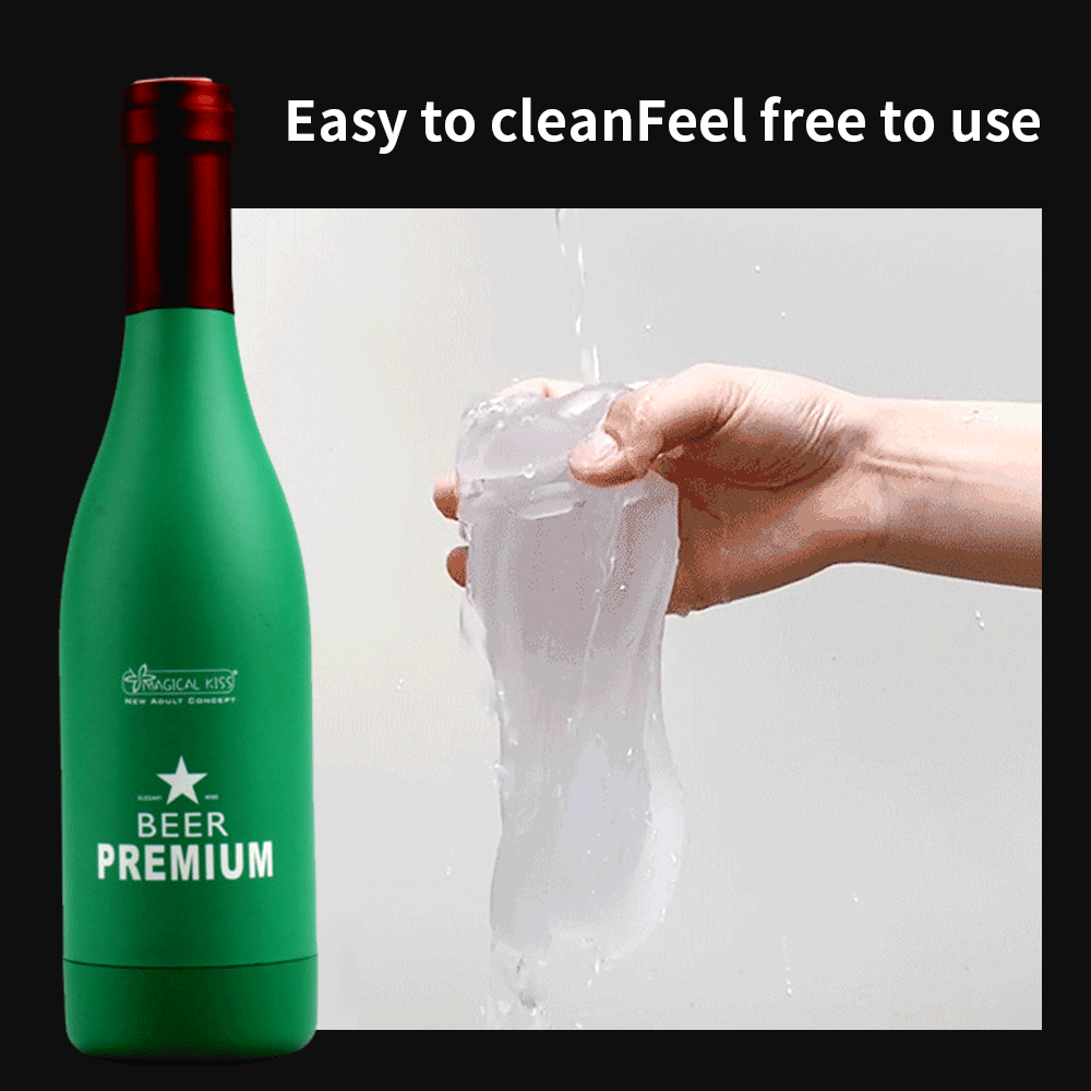 Beer Bottle Manual Male Masturbator Cup Sex Toys For Men - 