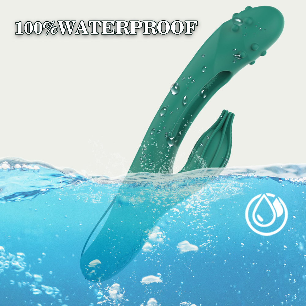 2-point Stimulator Tapping G-spot Vibrator Female Clitoral Simulator - 