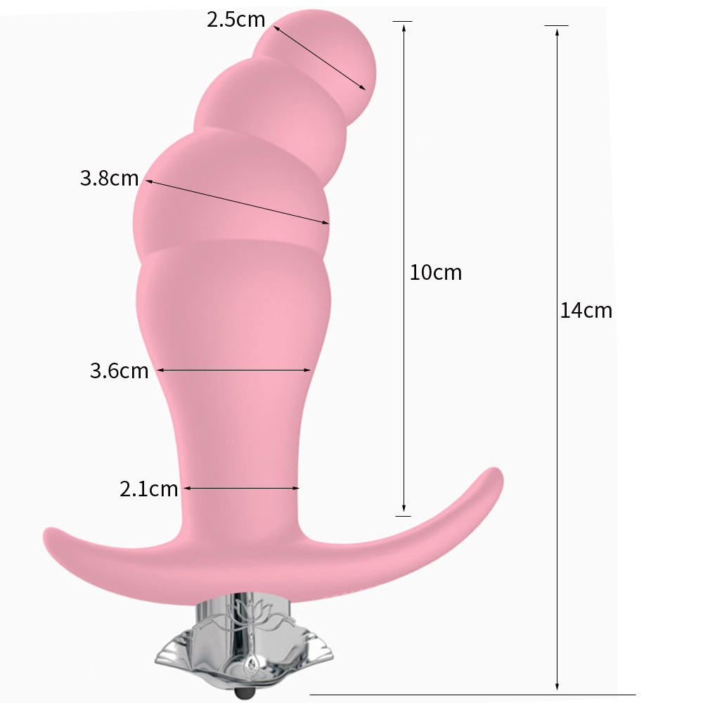 Female Pull Bead Anal Plug Vibrator Sex Toy For Adults - 