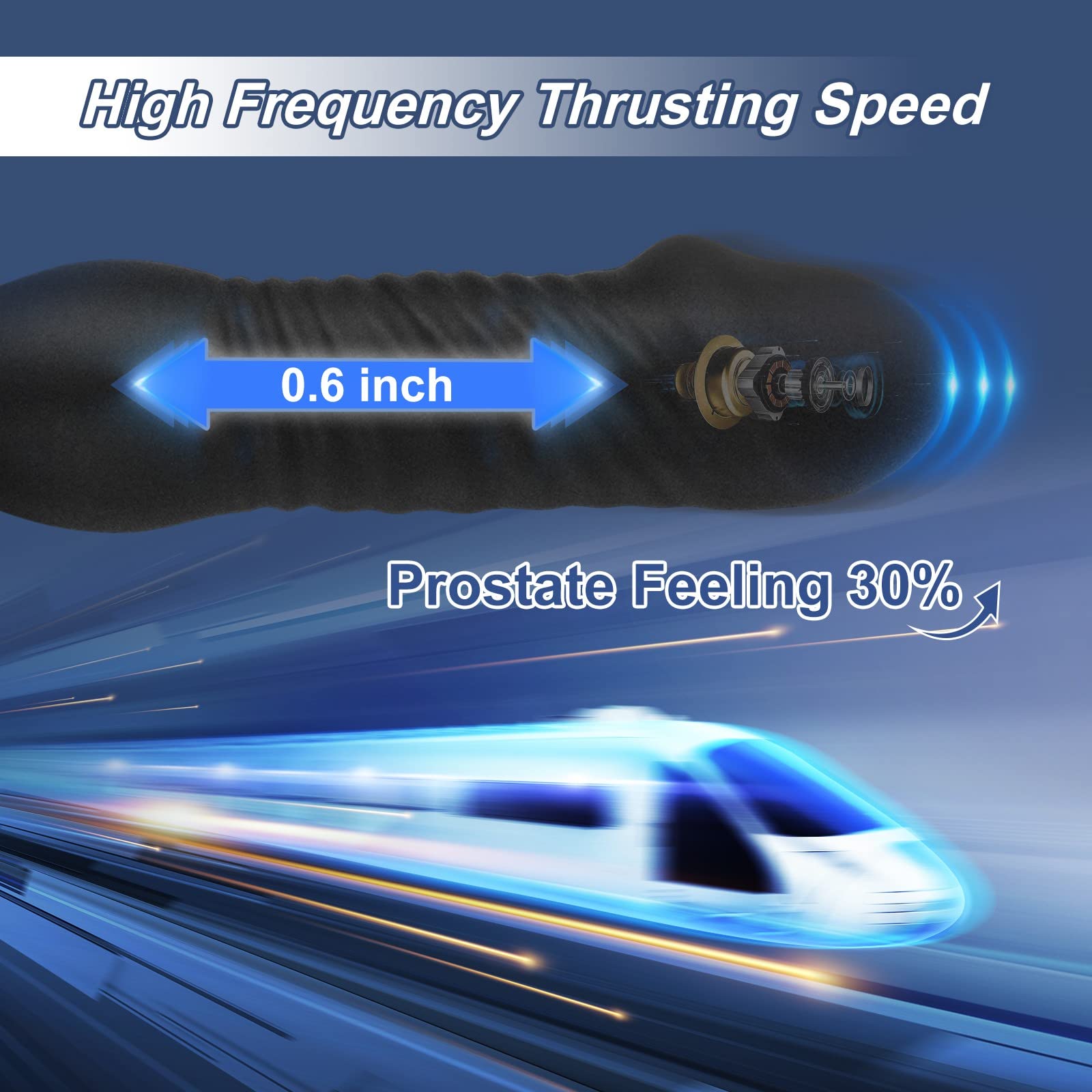 Wireless Remote Control Telescopic Strong Shock Prostate Massager - 