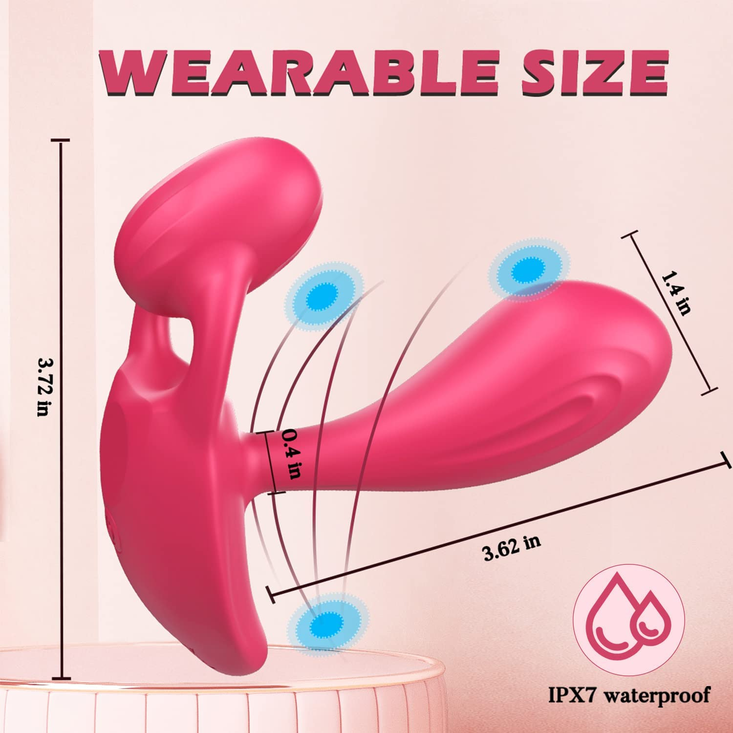 App Remote Control Double Shock Rotating Clit Stimulating Panty Vibrator - 