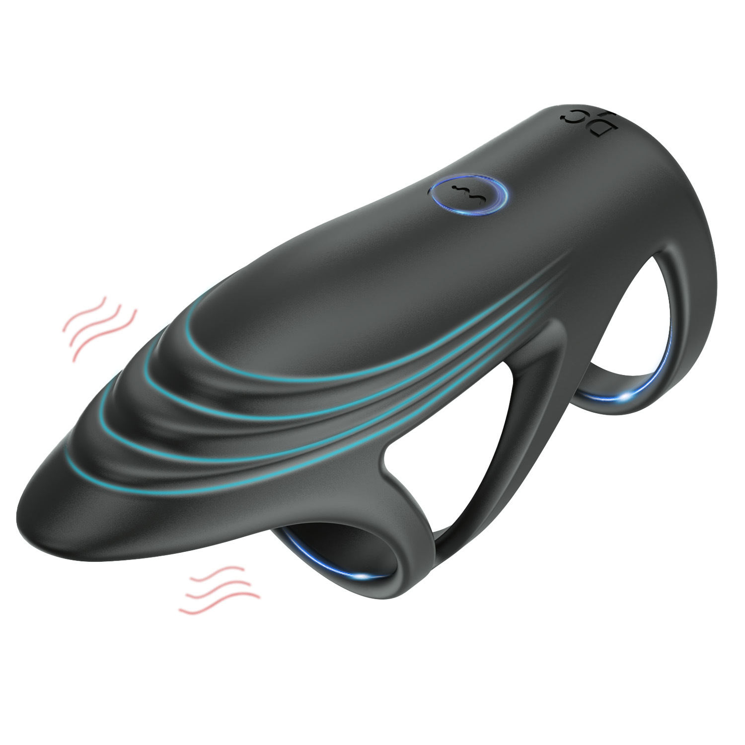 App Remote Control Vibration Double Penis Rings For Couple Penis Exercise Masturbation Toy - 