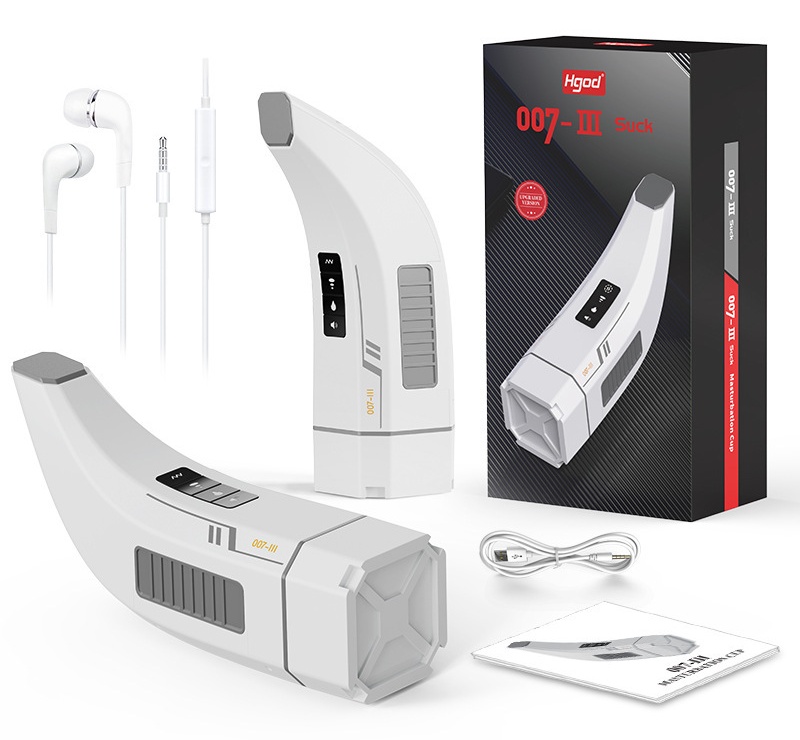 Hgod 007 Third Generation Retractable Heating Sucking Vibrating Male Masturbator - 