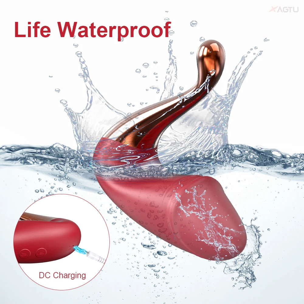 App Remote Control Dual-motor 10 Frequency Swan Vibrator With 3 Heads - 