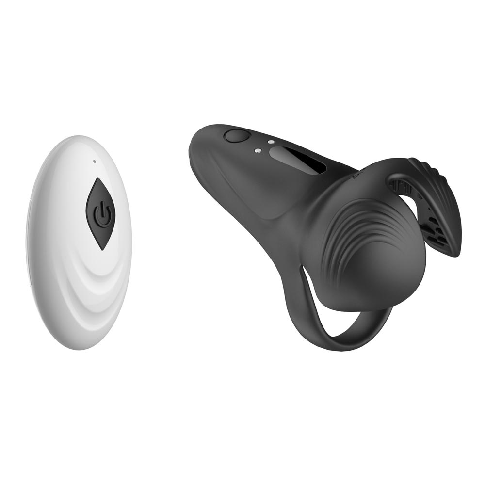 Remote Control Cock Ring Silicone Ring Electric Prostate Massager - 