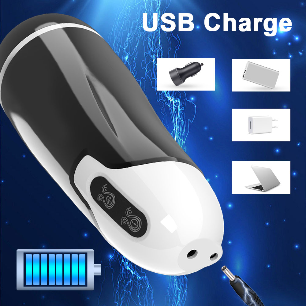 4-in-1 Interctive Voice Heating Suction And Vibration Masturbation Cup - 