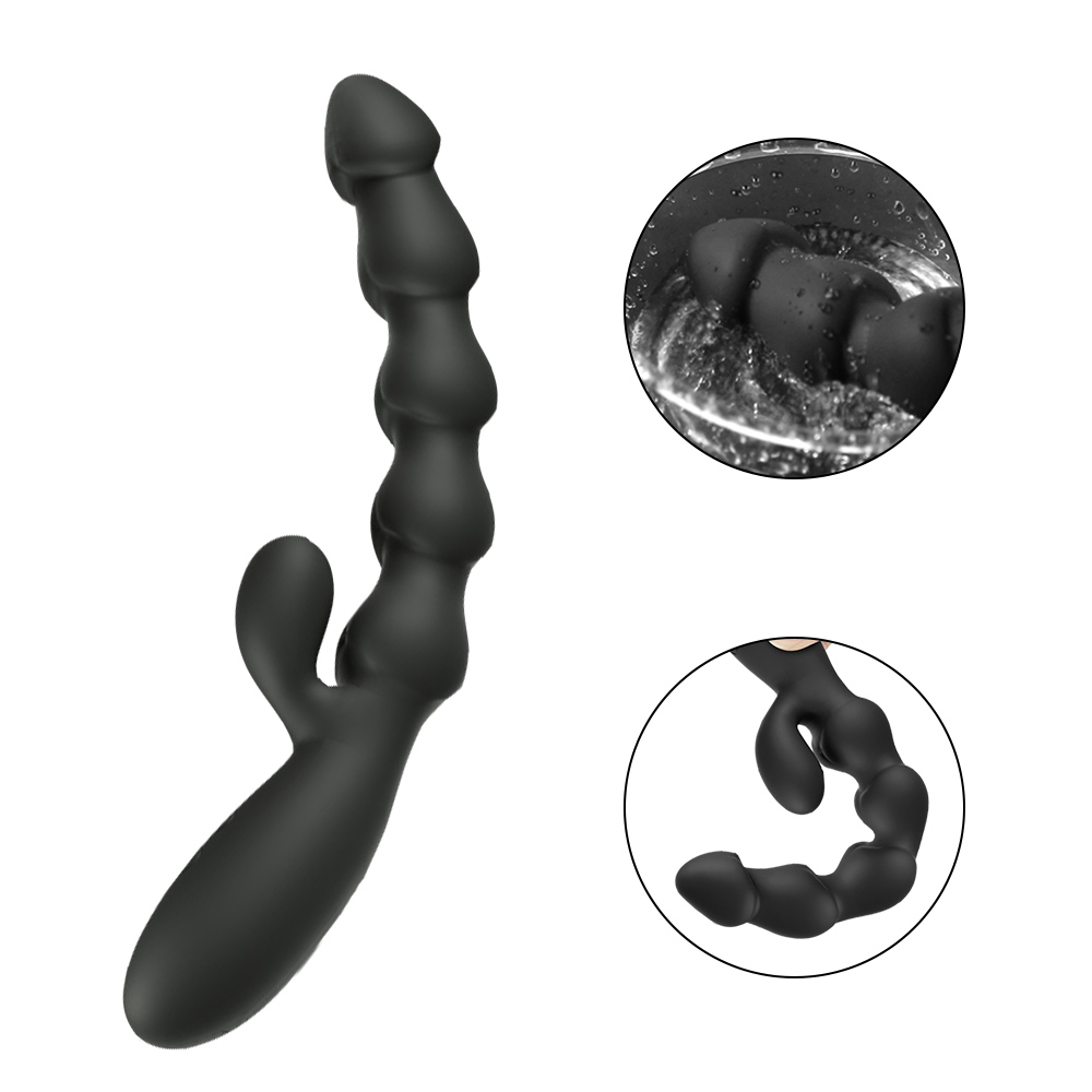 10 Speeds Dual Motor Vibraing Anal Beads - 