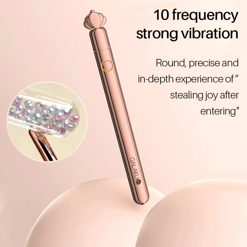 10 Frequency Strong Shock Slim Discreet Vibrator Full Body Massage Anal Breast Vaginal Stimulation Sex Toy - 
