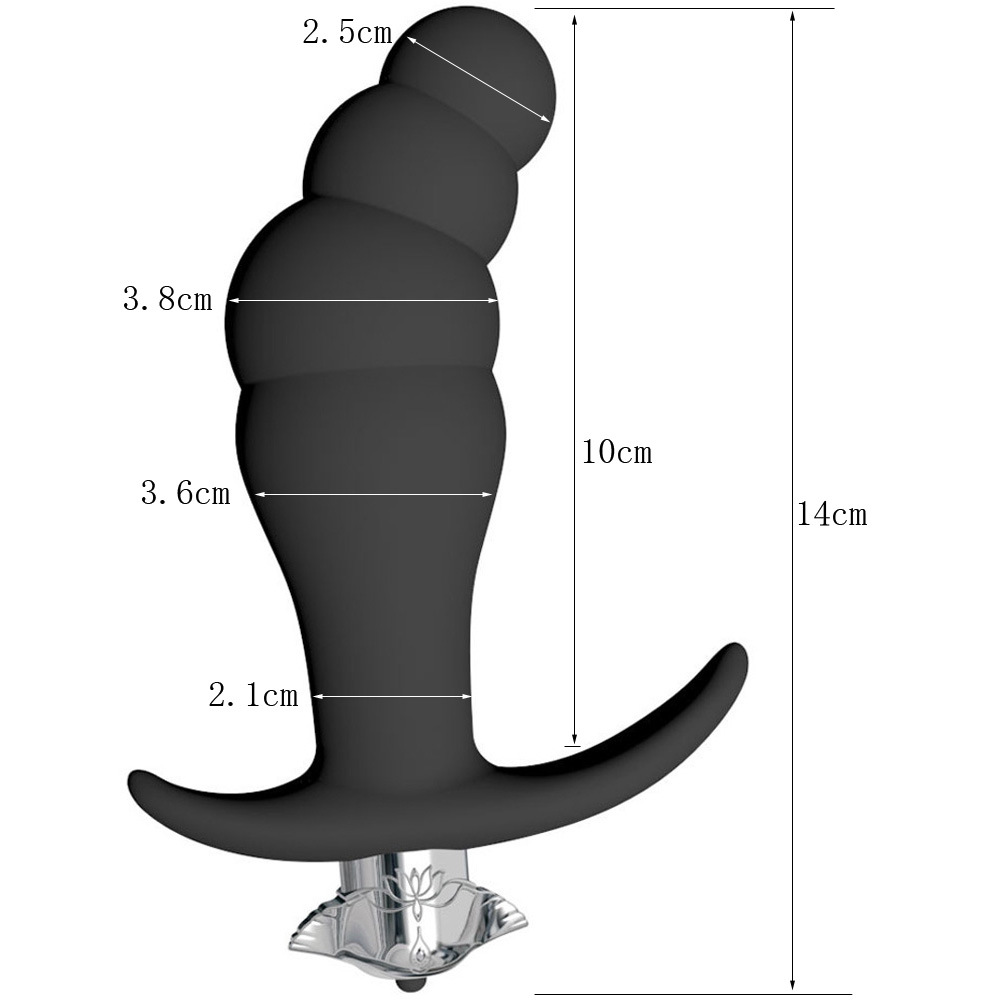 Female Pull Bead Anal Plug Vibrator Sex Toy For Adults - 