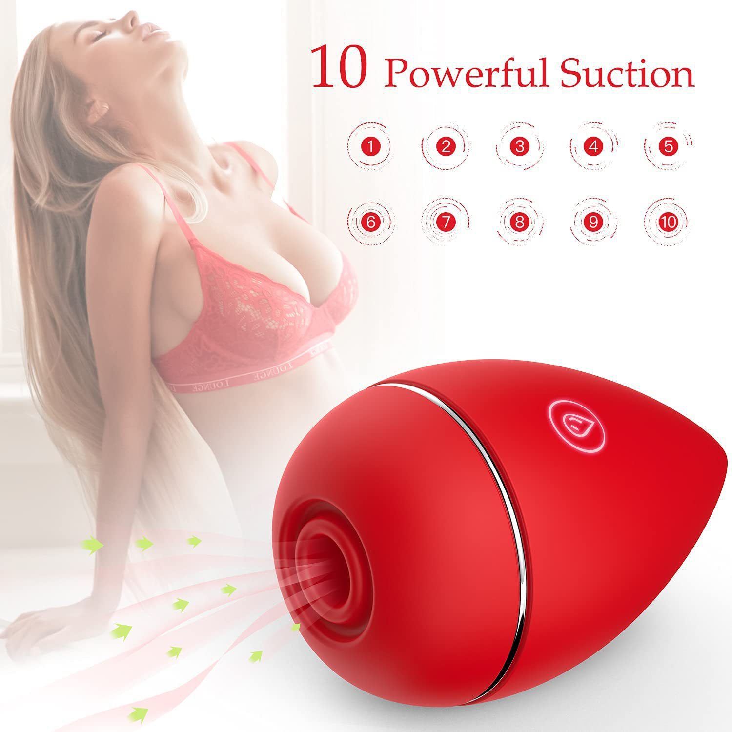 Beauty Egg Design 10 Frequency Sucking Vibrator For Female - 