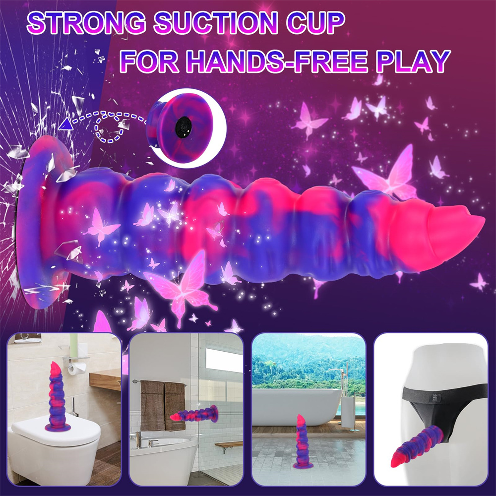 Fantasy Monster Dildo Vibrator Thrusting Dildo Anal Beads Vibrator - 