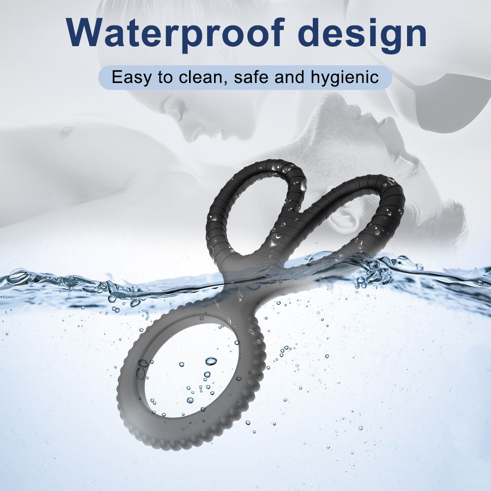 Cock Ring Silicone Penis Rings Male Reusable Delay Ejaculation Ring - 