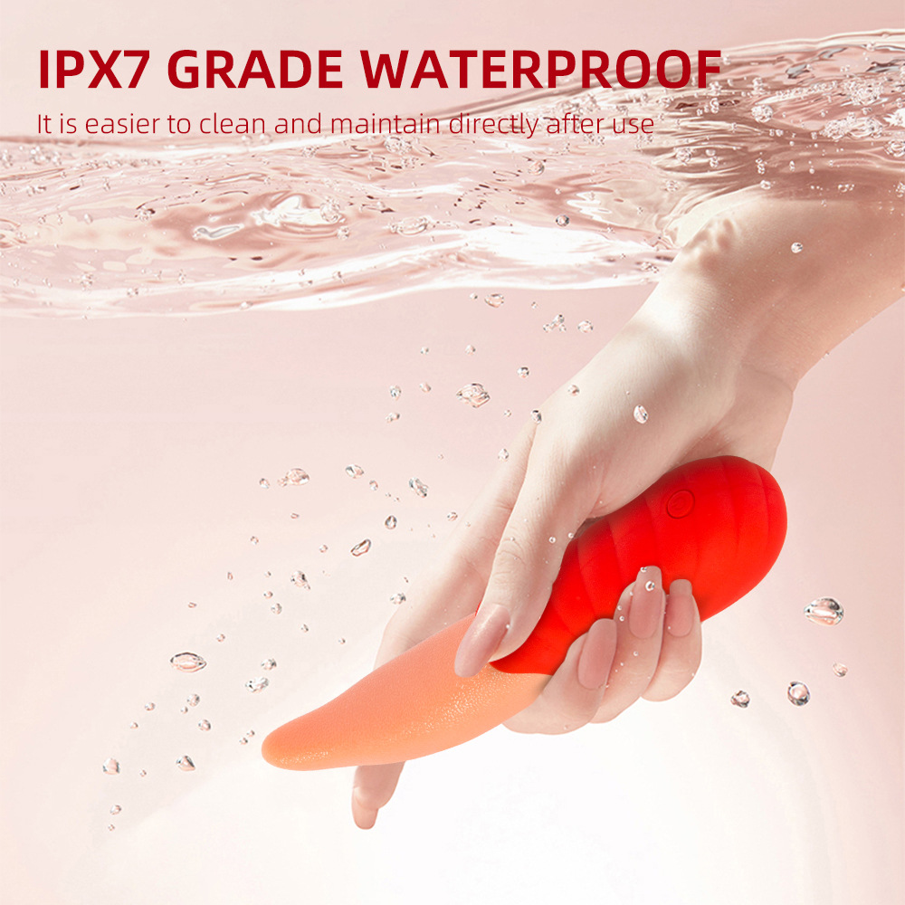 Helran Tongue Vibrator Clitoral Breast Massage Stimulation Toy - 