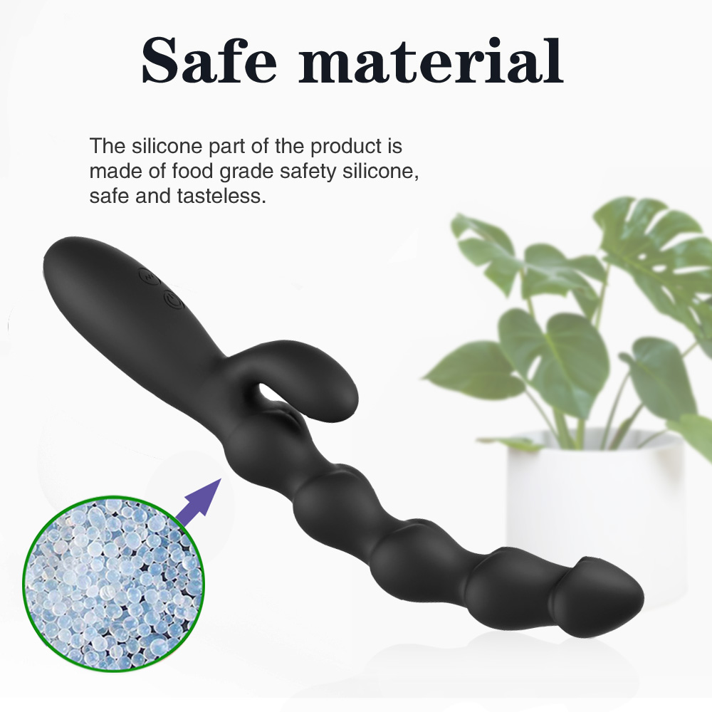 10 Speeds Dual Motor Vibraing Anal Beads - 