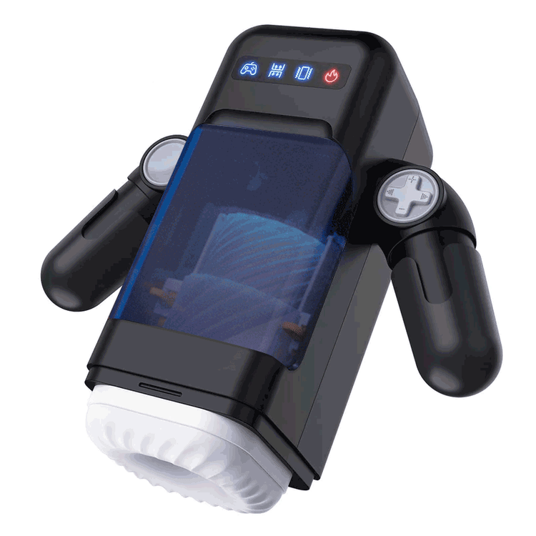 Game Cup Thrusting Vibrating Masturbator With Heating Function - 