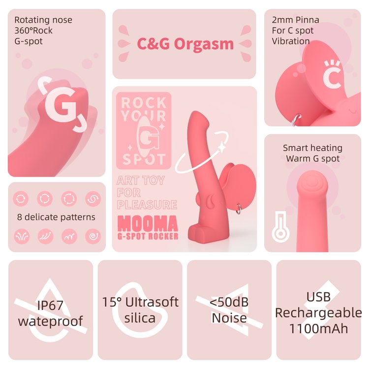 Cute Mammoth Vibrator Female G-spot Vibrator - 