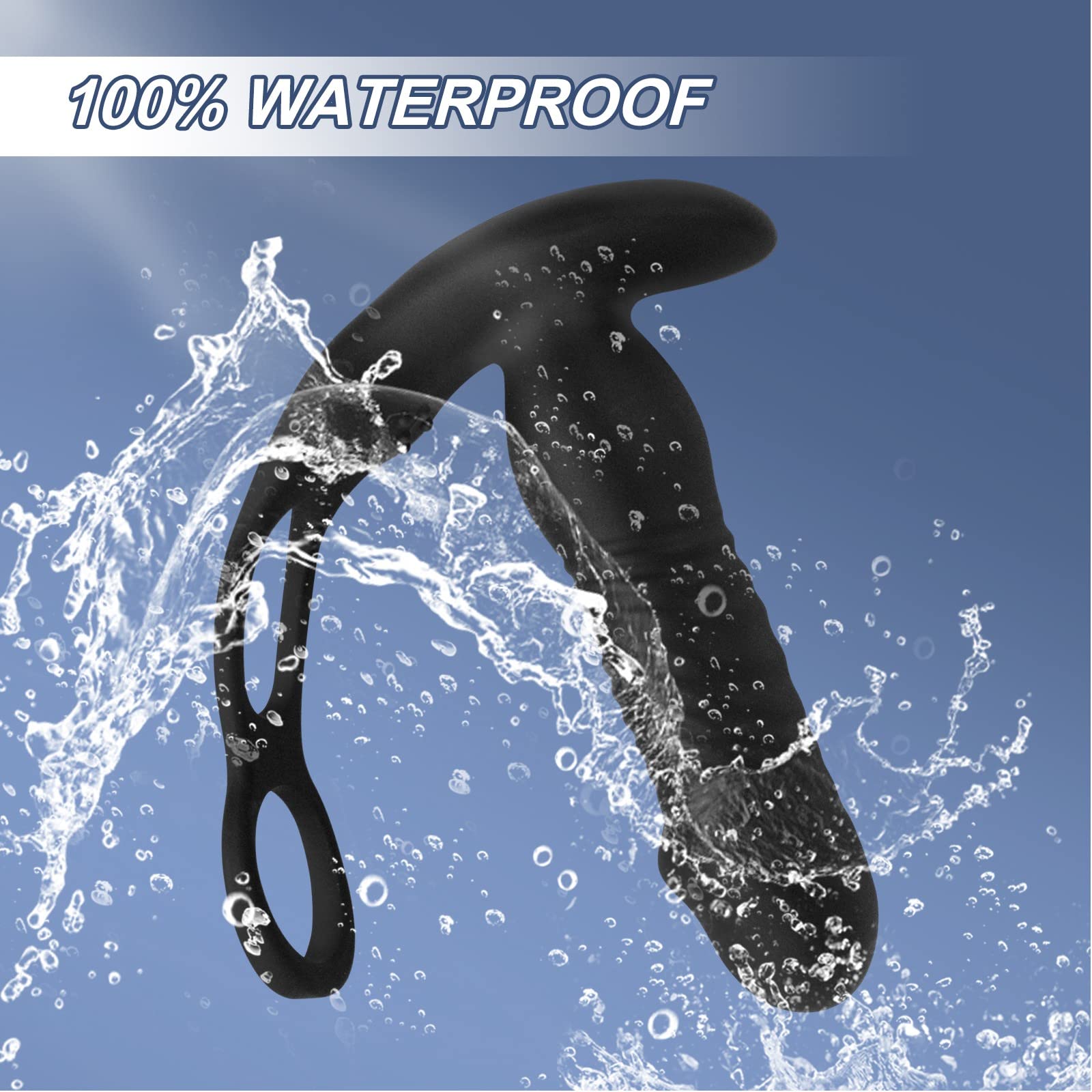 Wireless Remote Control Telescopic Strong Shock Prostate Massager - 