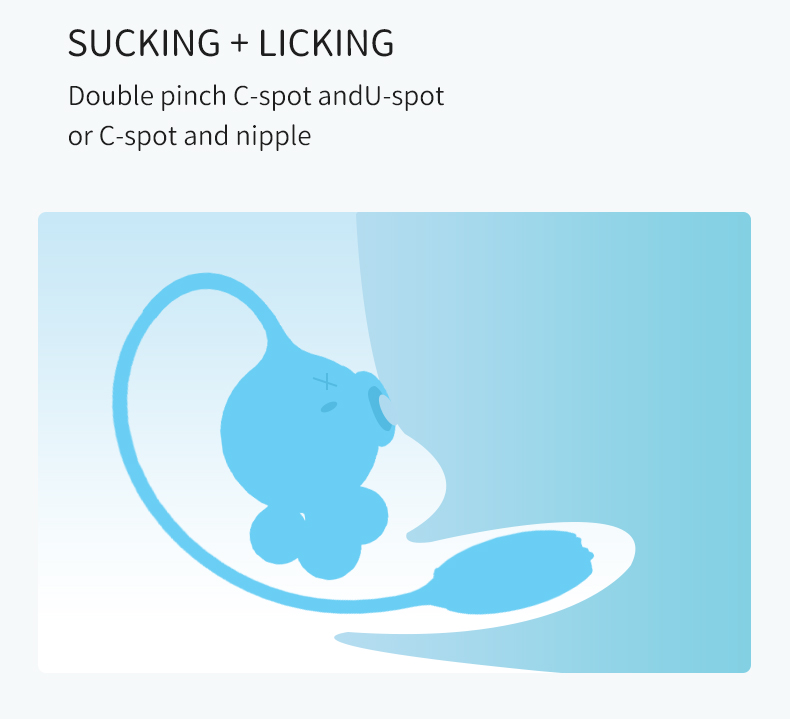 3-in-1 Baby Octopus Sucking Tongue-licking Vibration Massager - 