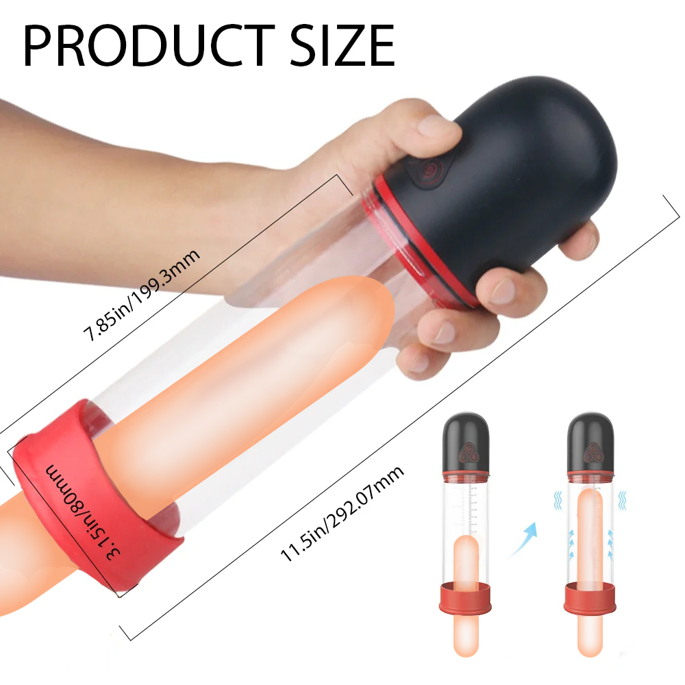 S193 Air Strong Shock And Suction Male Penis Pump - 