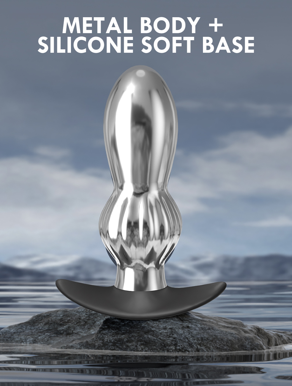 10 Modes Vibration Metal Anal Beads Butt Plug Prostate Massager Remote Control Vibrator - 