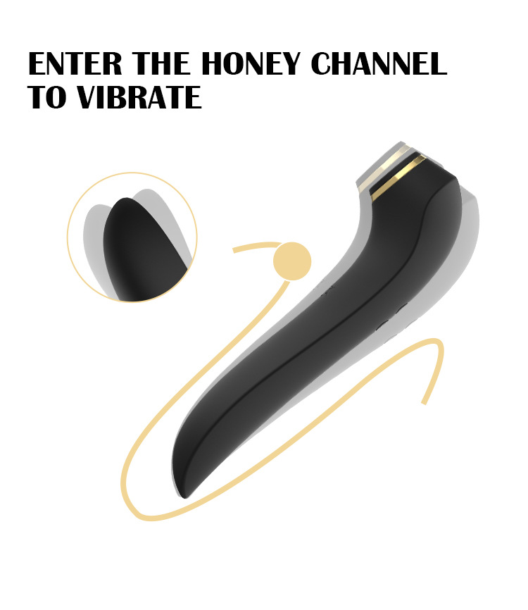 2-in-1 Sucking & Vibrating Double-headed Massager - 