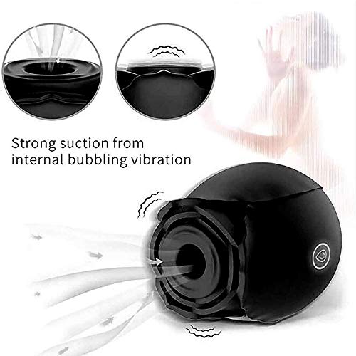 Black Rose Automatic Suction Female Masturbation Massager - 