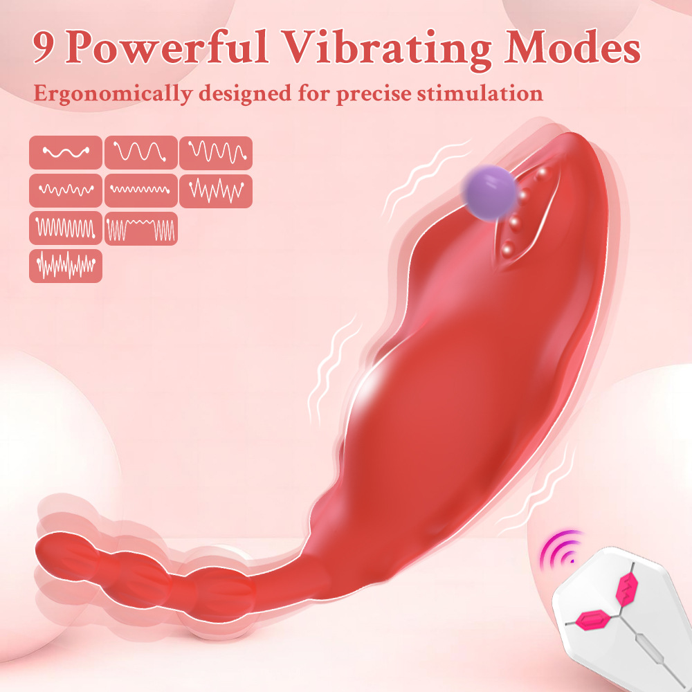 App & Wireless Remote Control Panty Vibrator 9 Frequency Clitoral G-Spot Stimulation Sex Toy For Women - 