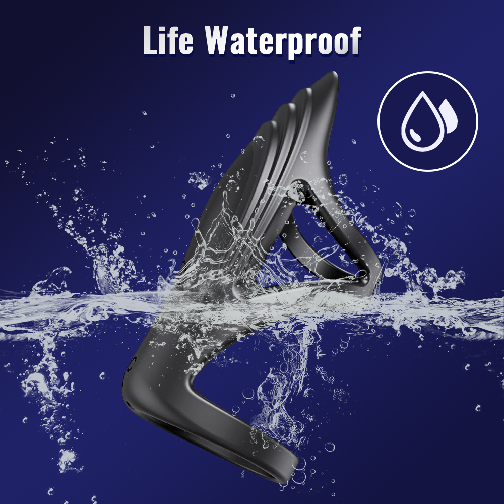 App Remote Control Vibration Double Penis Rings For Couple Penis Exercise Masturbation Toy - 