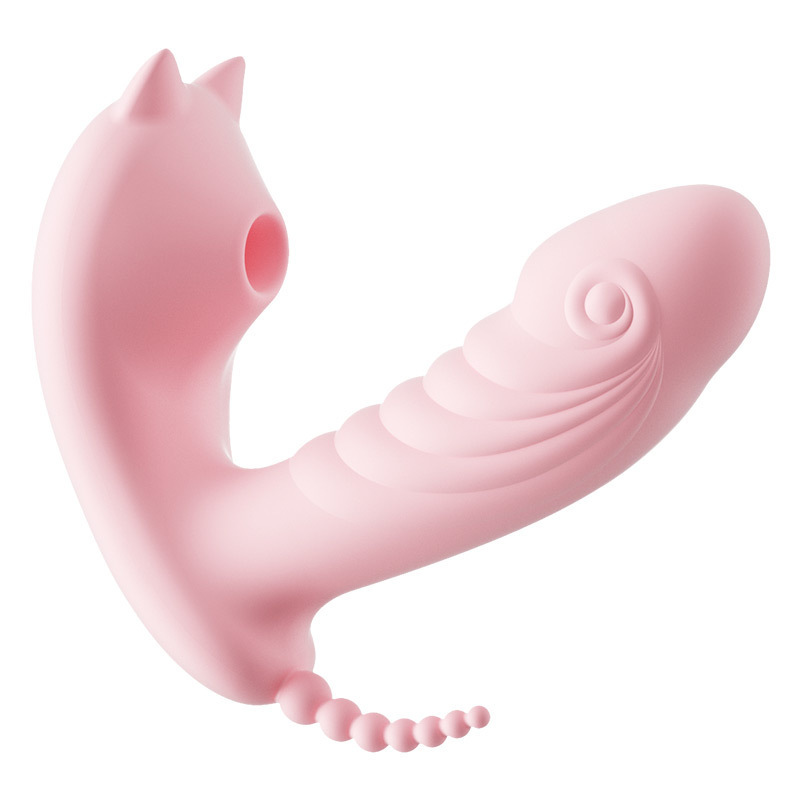 3 In 1 Kitten Clitoris Sucking Dildo Vibrator Panties Vagina Stimulator - 