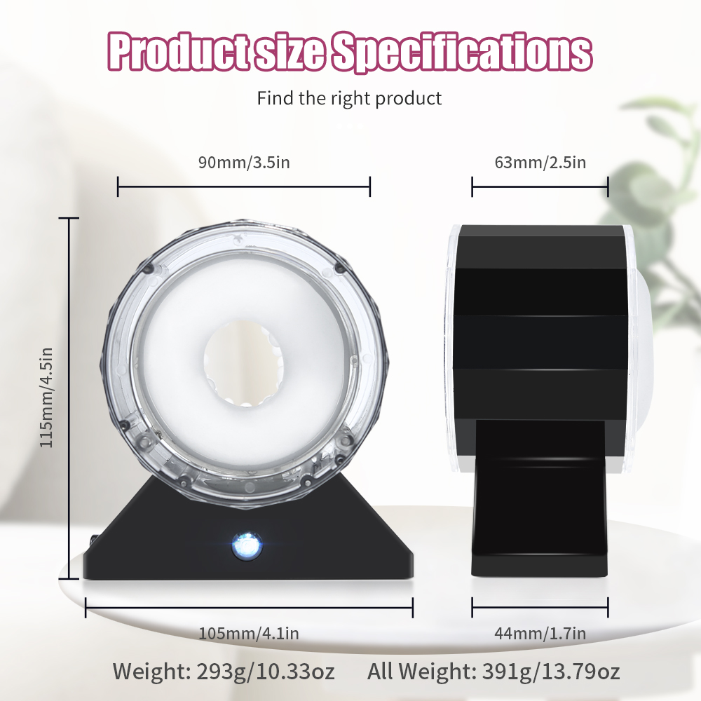 Handfree 2-in-1 Telescopic Vibrating Male Penis Trainer - 