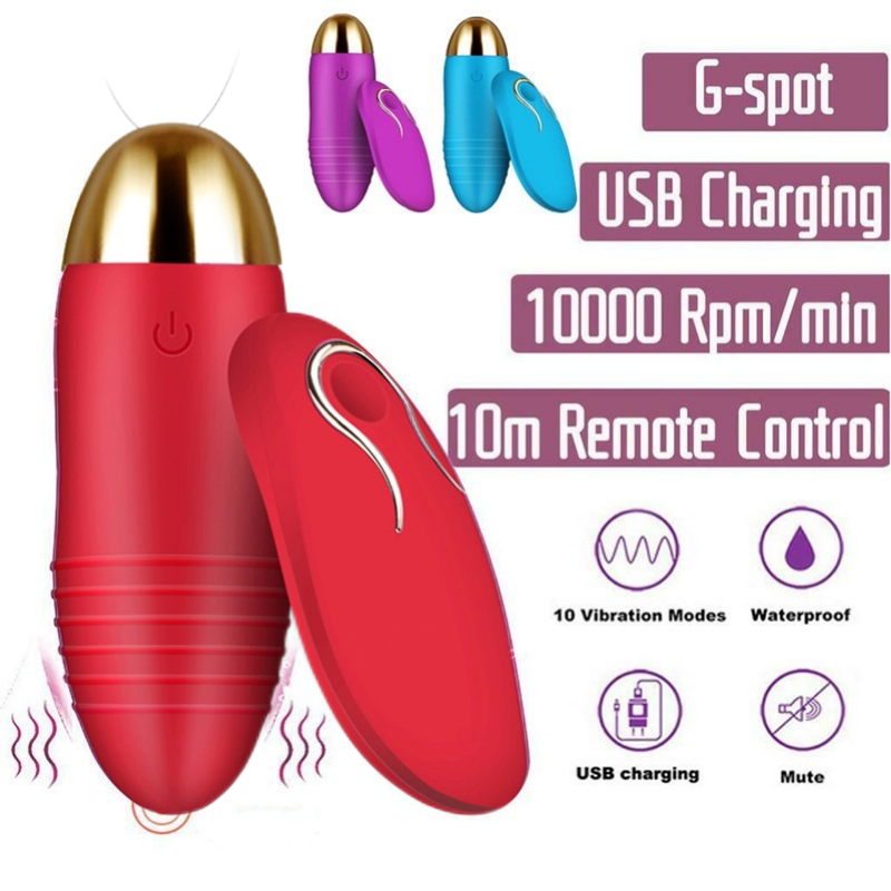 10 Speed Mini Bullet Vibrator Powerful Vibrating Eggs - 