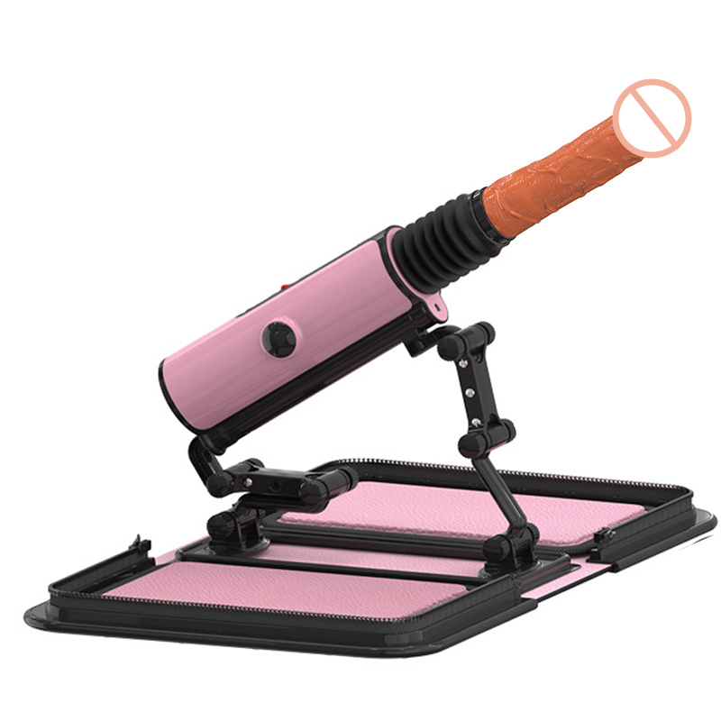 Remote Control Carry Case Sex Machine With Warming Dildo - 