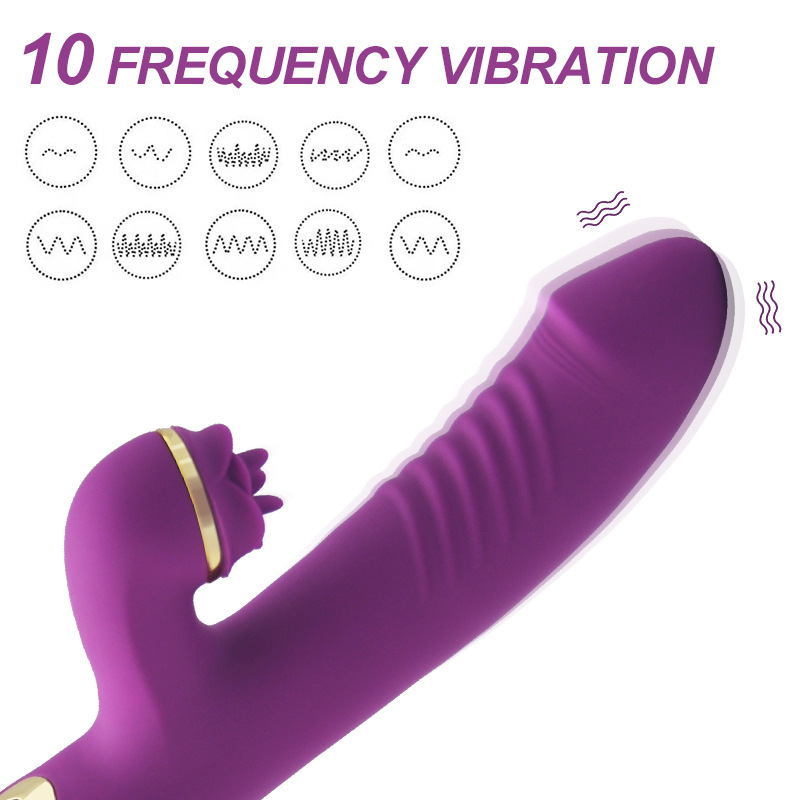 Acacia Rose 2-in-1 Slapping Strong Shock G-spot Massage Stick - 