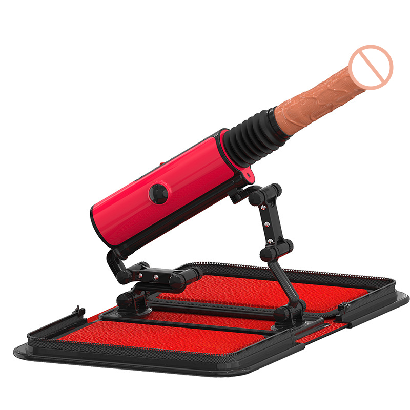 Remote Control Carry Case Sex Machine With Warming Dildo - 