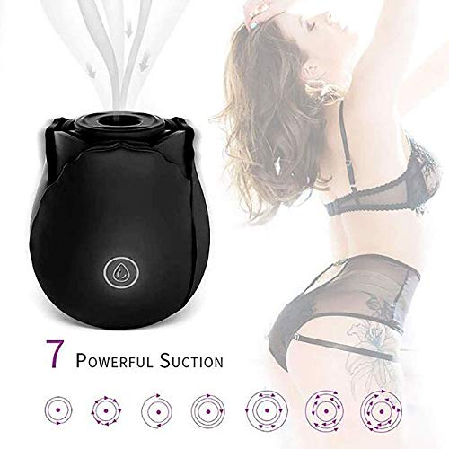Black Rose Automatic Suction Female Masturbation Massager - 