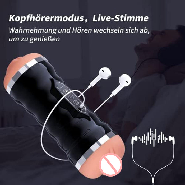 Sexy Female Voice Vagina And Oral Sex Vibration Male Masturbator - 