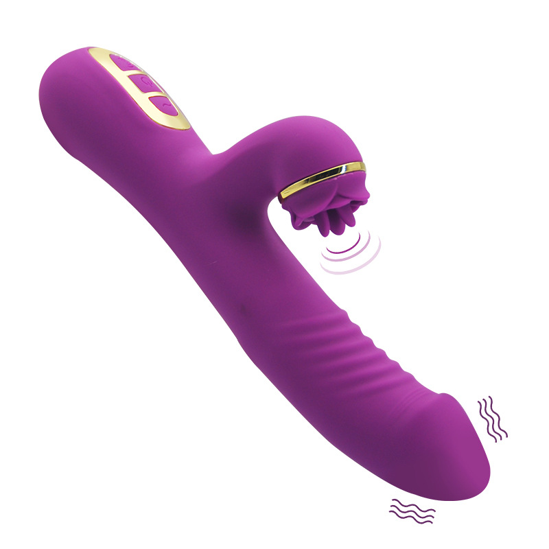 Acacia Rose 2-in-1 Slapping Strong Shock G-spot Massage Stick - 