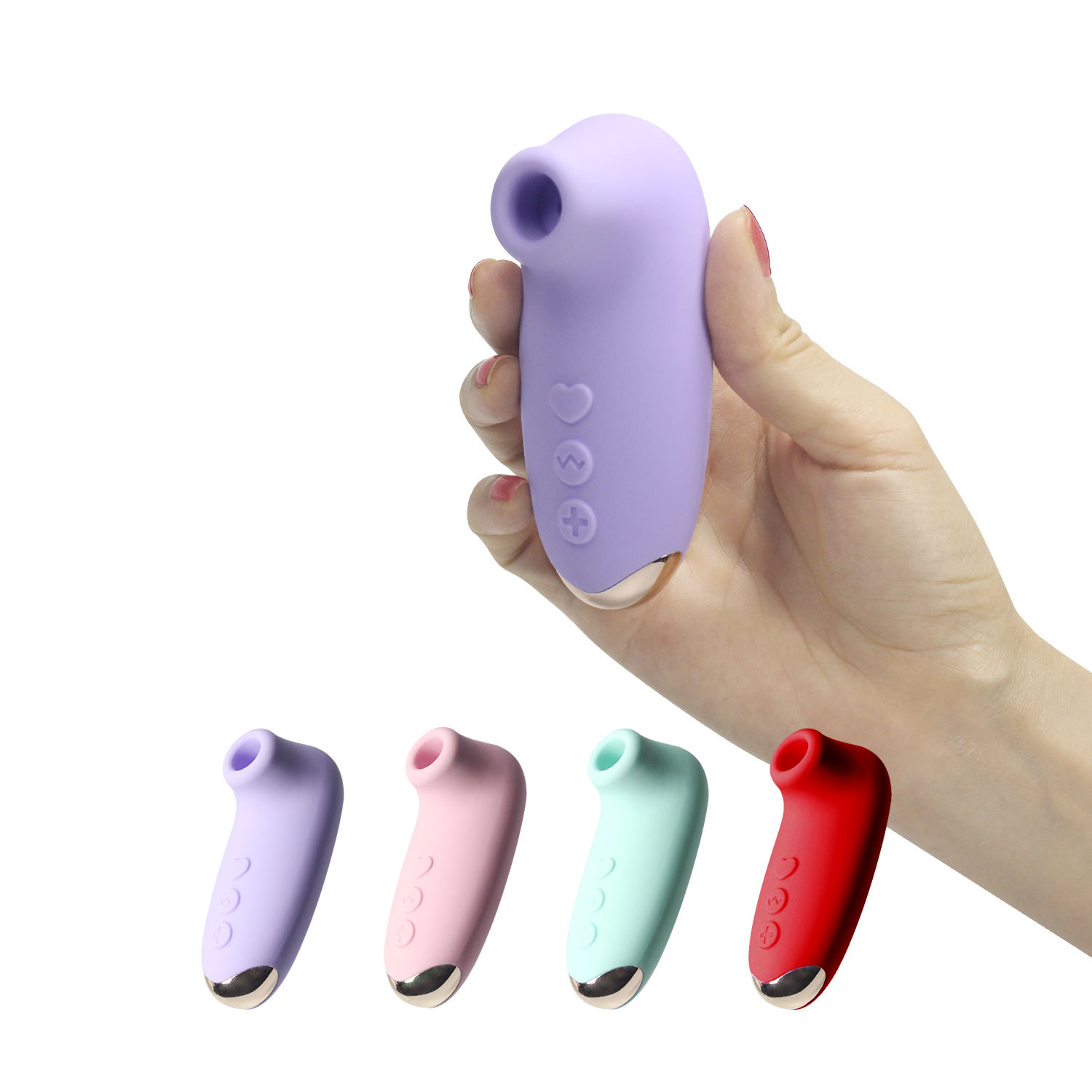 Portable Clitoral Suction Stimulator Vibrator Nipple Massage Rechargeable Sex Toy - 