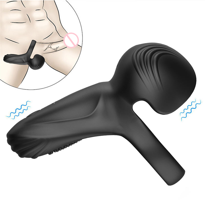 Remote Control Cock Ring Silicone Ring Electric Prostate Massager - 