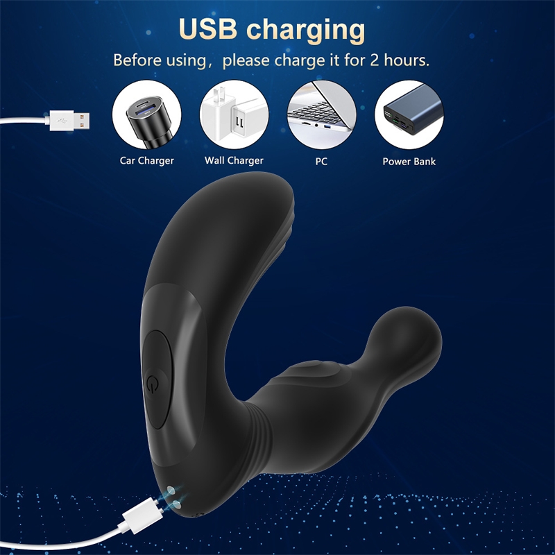 Wireless Remote Control Male Prostate Massage Vibrator - 