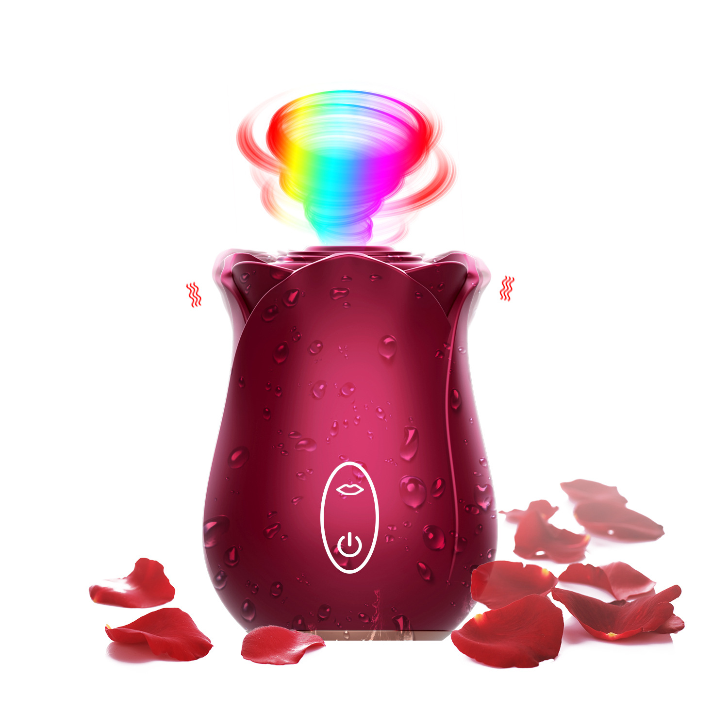 Magnetic Charging Rose Toy Clit Sucking Vibrator - 