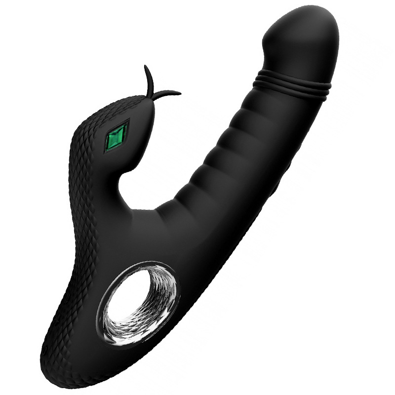 Snake Shaped Vibrator Clitoral Stimulator Dual Motor Strong Vibration - 