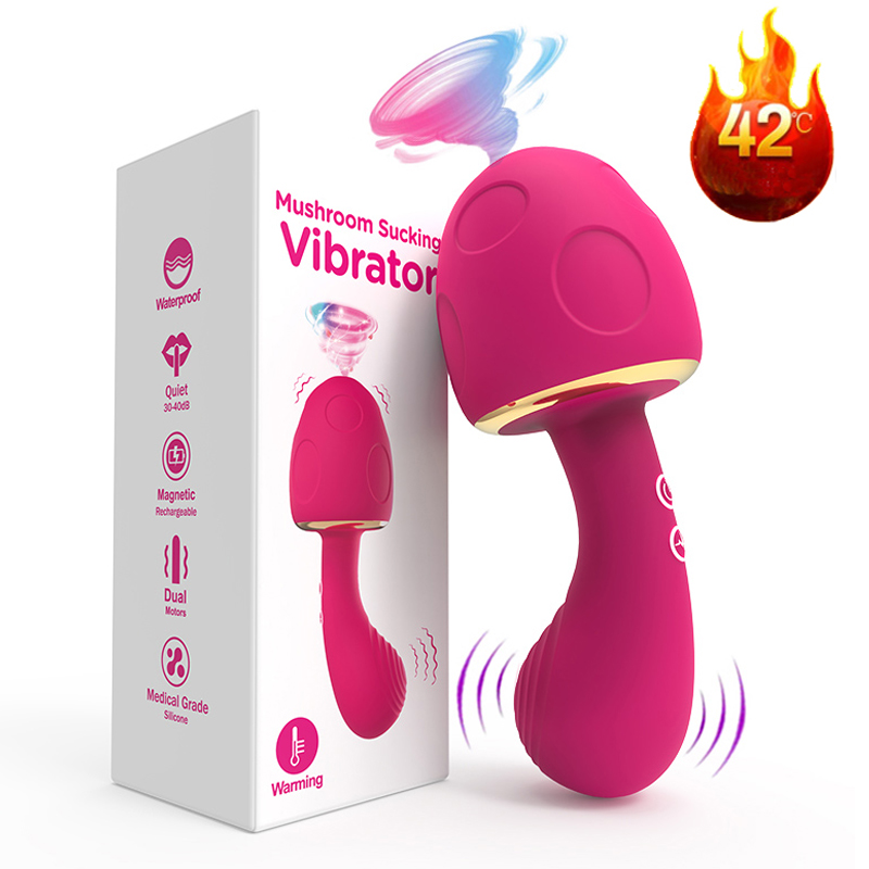 Sucking Mushroom Vibrator G-spot Clitoral Stimulation Adult Female Masturbation Massager - 