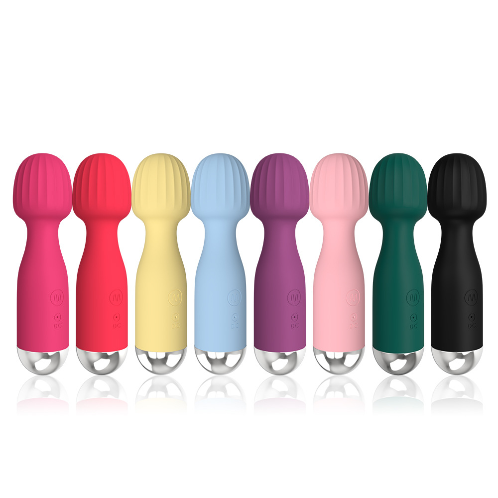 Mini Mushroom-head Wand Vibrator Clitoral G-Spot Stimulation Female Masturbation Toy - 
