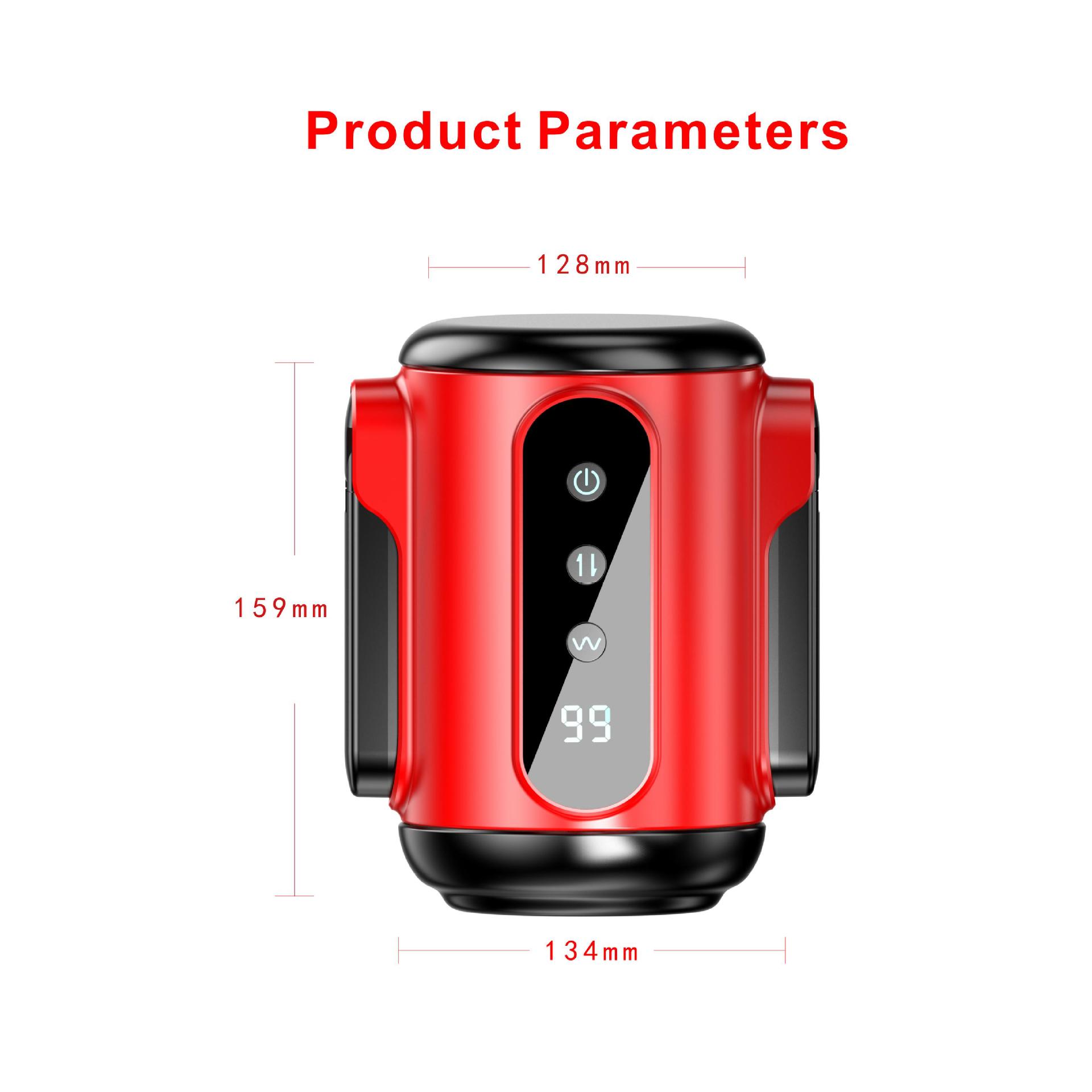 Handheld Telescopic Vibrating Masturbation Cup Male Sex Toy - 