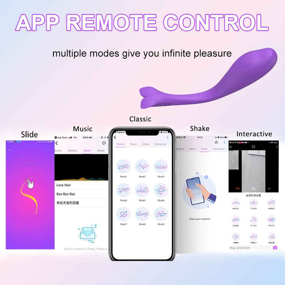 Remote Control App Bluetooth Vibrator For Women G-spot Clitoris Powerful Small Vibrator - 