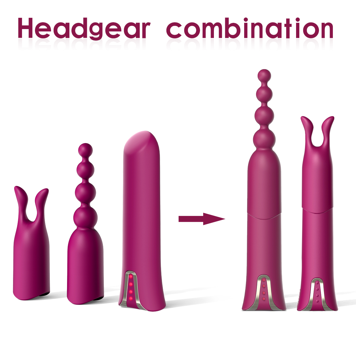 10 Frequency Bullets Vibrators Anal Plug Butt Soft Silicone Prostate Massager - 