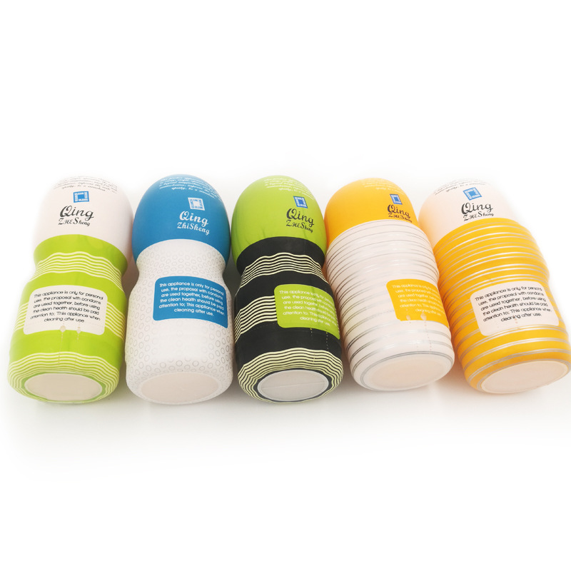 Soft Silicone Masturbation Cup Portable Mini Airplane Cup Artificial Vagina - 